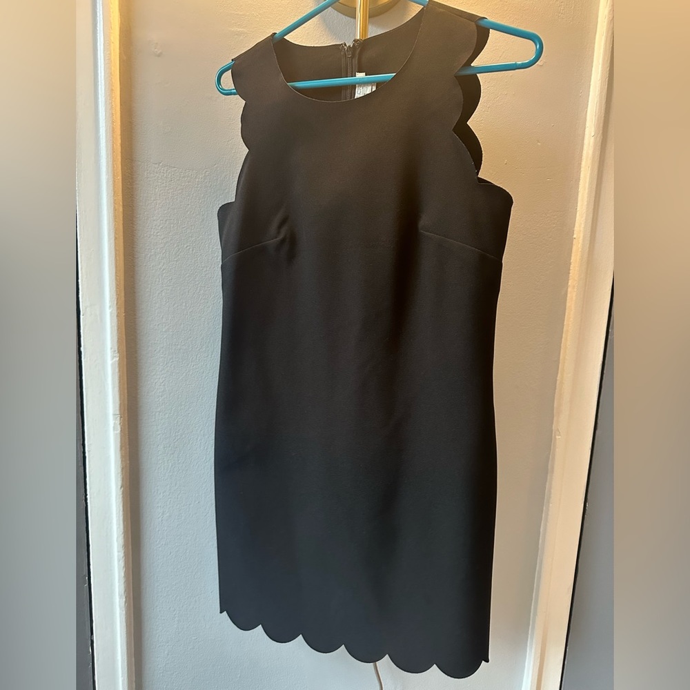 Jcrew Black Scallop Dress - Size 2